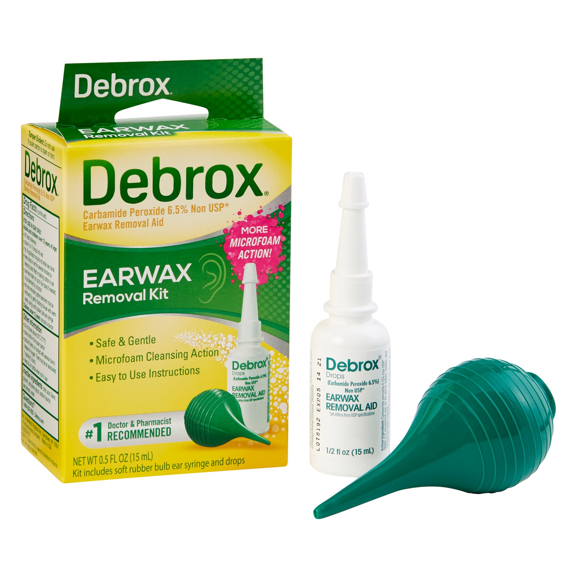 Ear Wax Remover Debrox® 0.5 oz. Otic Drops 6.5% Strength Carbamide Peroxide 00088-1021-05 by Medtech Laboratories  ID 04203-7104-79